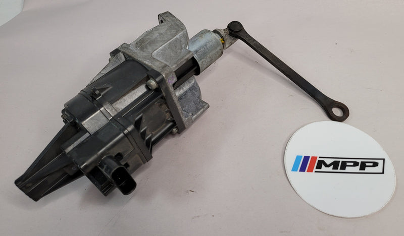 BMW 328i N20 turbocharger wastegate actuator from MPerformance.parts, showing the metal component with mounting hardware.