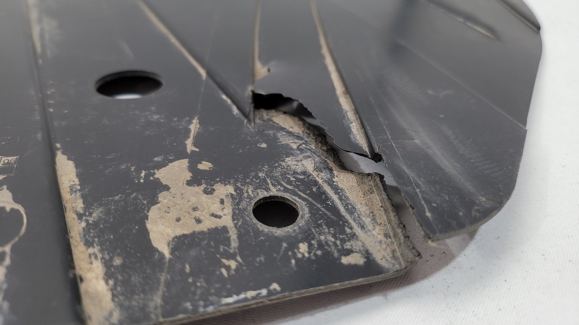 BMW M3 M4 Series rear left underbody panel, part 8062221 for F80, F82, F83 models, by MPerformance.parts.