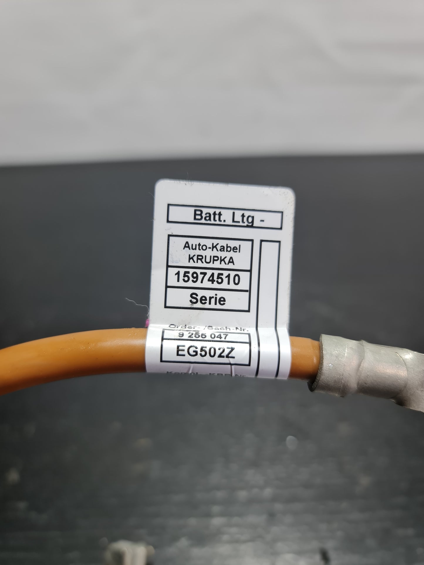 BMW 1 E81 Negative Battery Cable 61129255047 9255047