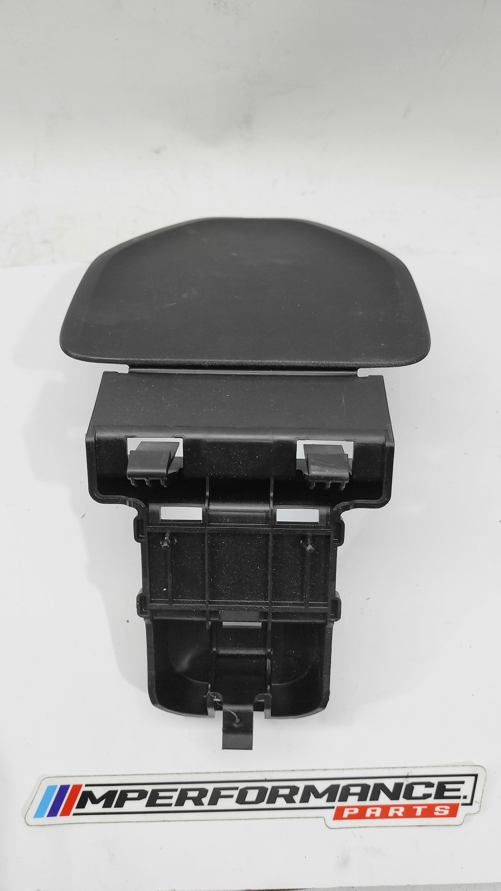 BMW G20 G30 F90 G11 G12 warning triangle carrier bracket by MPerformance.parts, showing its sturdy design and mounting features.