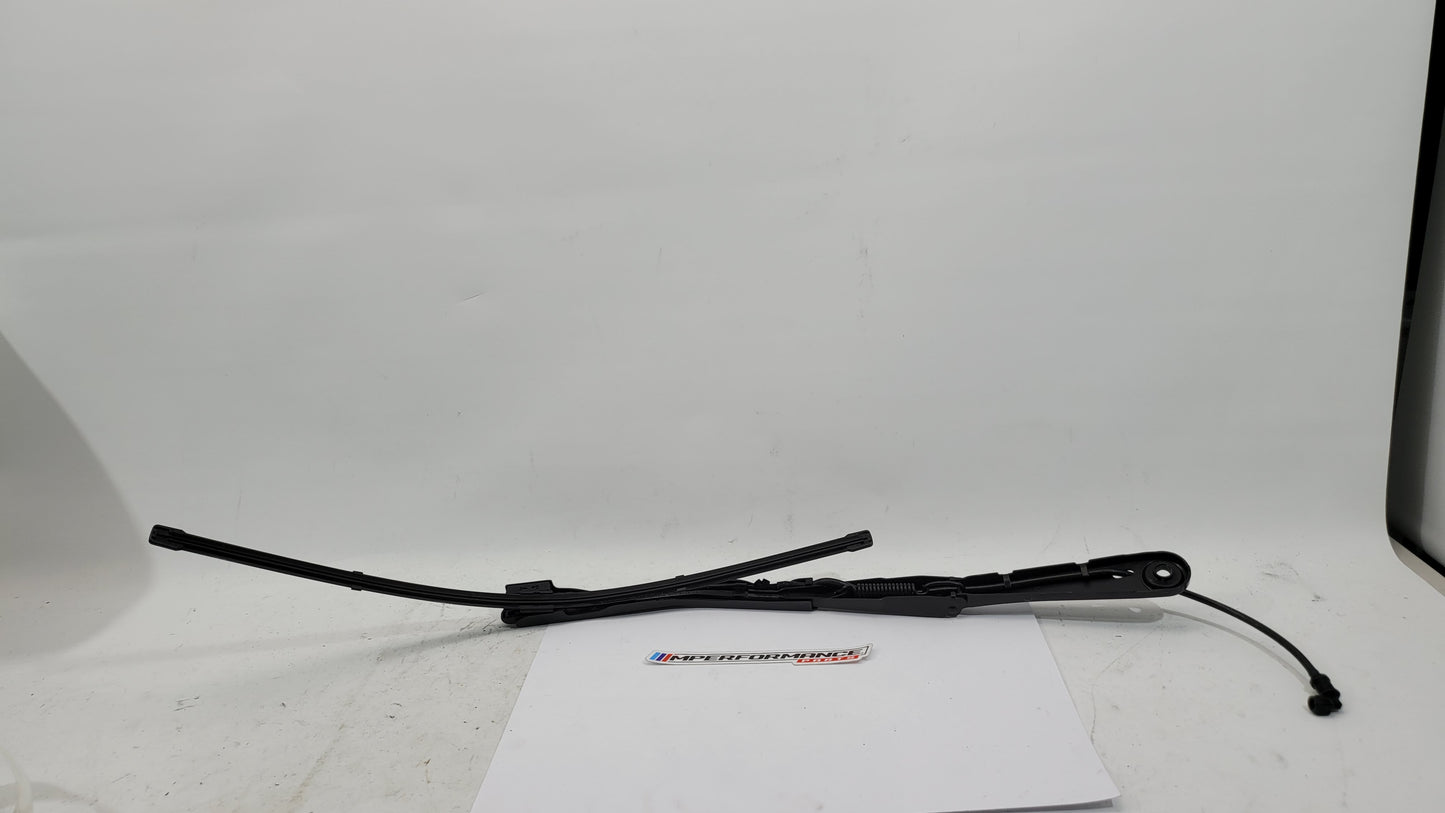 BMW M3 G8x driver side front wiper arm by MPerformance.parts, showing the sleek metal wiper arm with mounting connection.