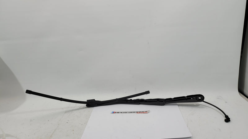 BMW M3 G8x driver side front wiper arm by MPerformance.parts, showing the sleek metal wiper arm with mounting connection.