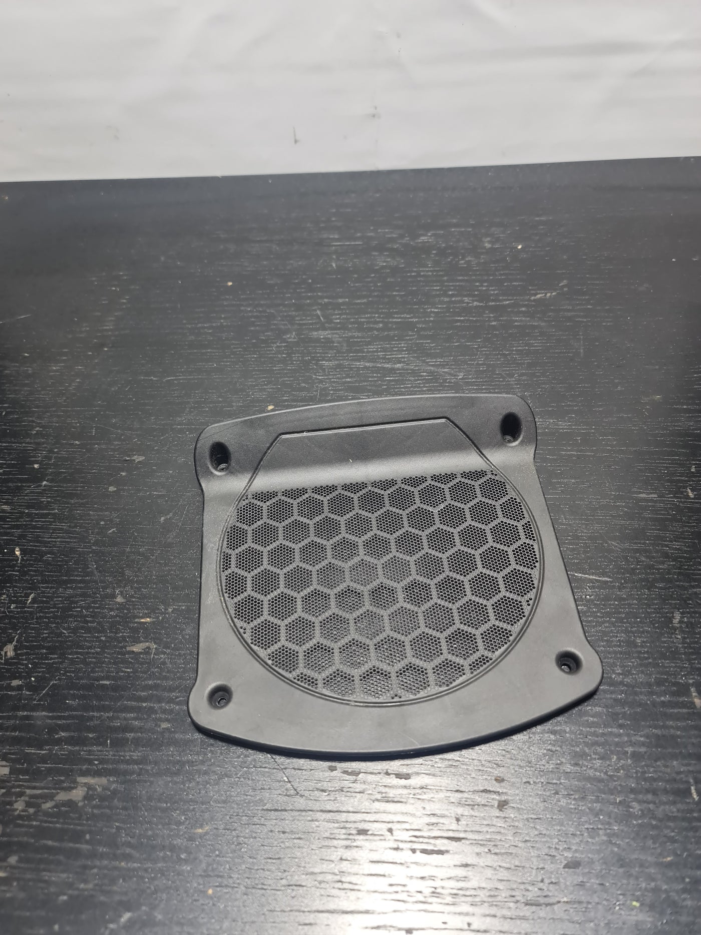 BMW M3 G80 speaker cover trim by MPerformance.parts, sleek black trim with textured finish for enhanced interior style.