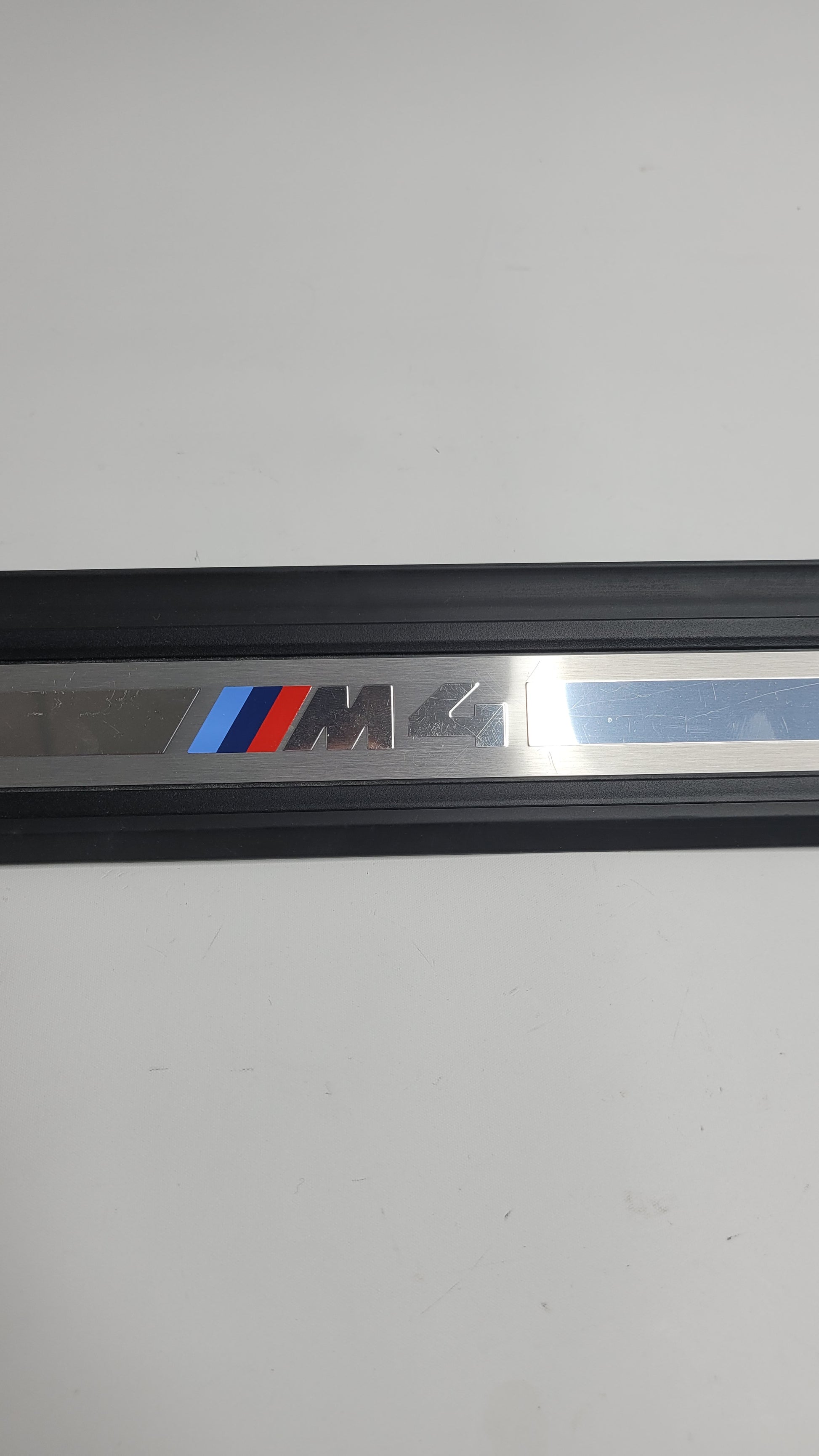 BMW G82 M4 OEM DOOR SILL KICK PLATE W/ LOGO RH LH 8075024-06 - MPerformance.parts
