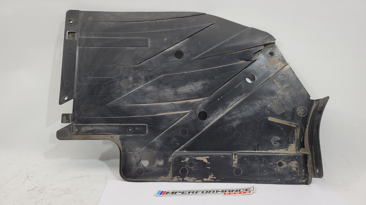 BMW M3 M4 Series underbody panel rear left side, part number 8062221, for F80, F82, F83 models, by MPerformance.parts