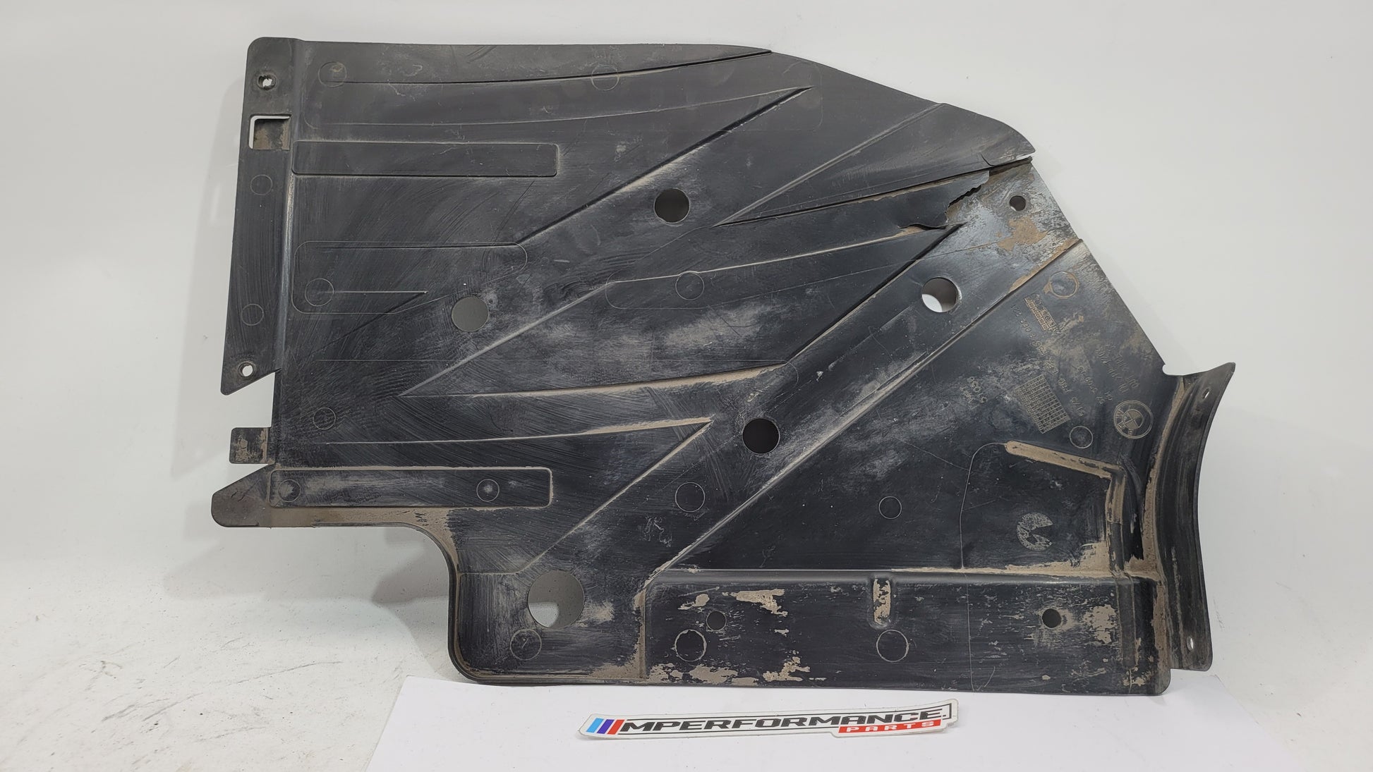 BMW M3 M4 Series underbody panel rear left side, part number 8062221, for F80, F82, F83 models, by MPerformance.parts