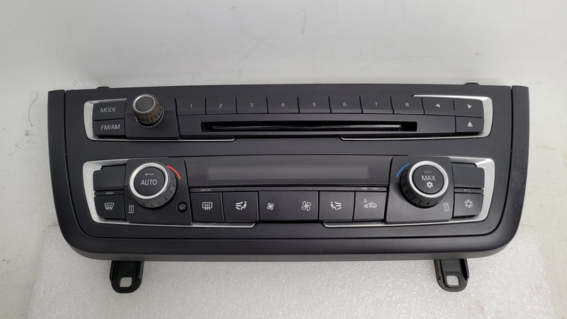BMW 3 Series F30 climate control panel switch with temperature and airflow dials, part number 17313810, by MPerformance.parts