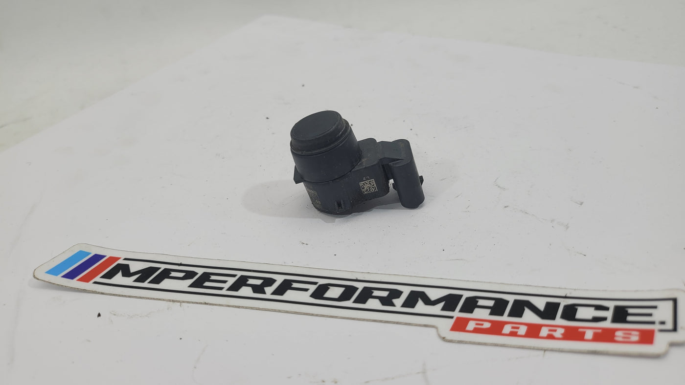 BMW E92 M3 bumper bar parking sensor by MPerformance.parts, close-up of the sensor integrated into the bumper.