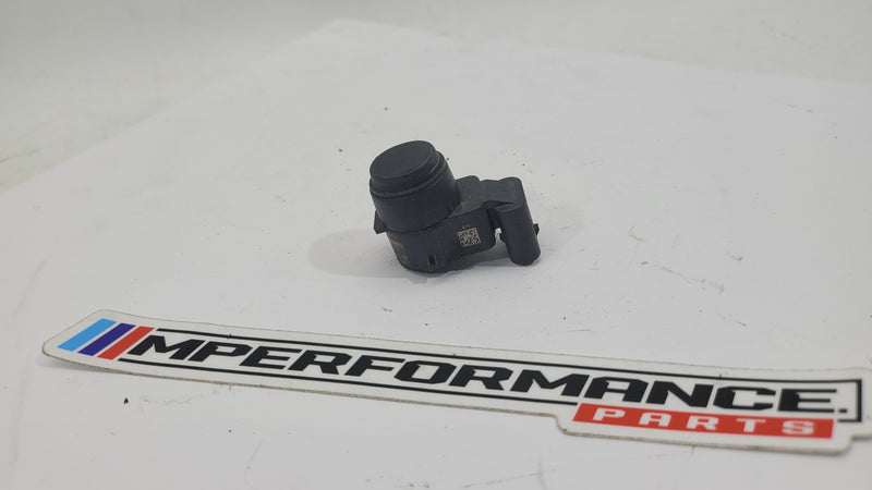 BMW E92 M3 bumper bar parking sensor by MPerformance.parts, close-up of the sensor integrated into the bumper.