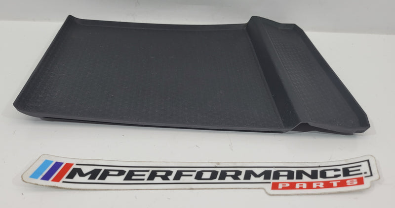 G Series insert mat for center armrest storage in BMW G80 M3, MPerformance.parts, showing the black interior accessory.