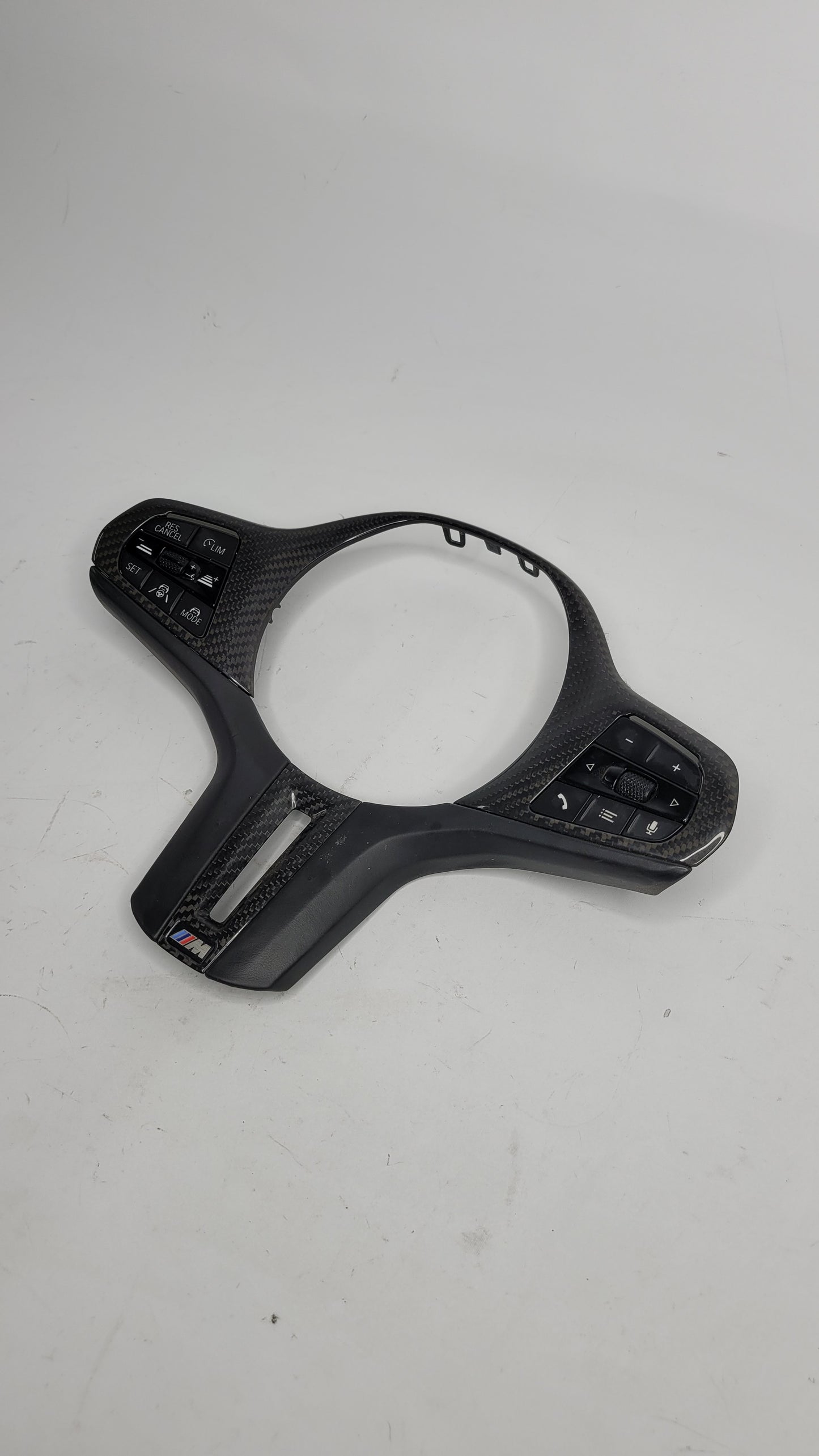 Carbon Steering Wheel Trim BMW M2 M3 M4 G87 G80 G82 With Steering Wheel Control Buttons - MPerformance.parts