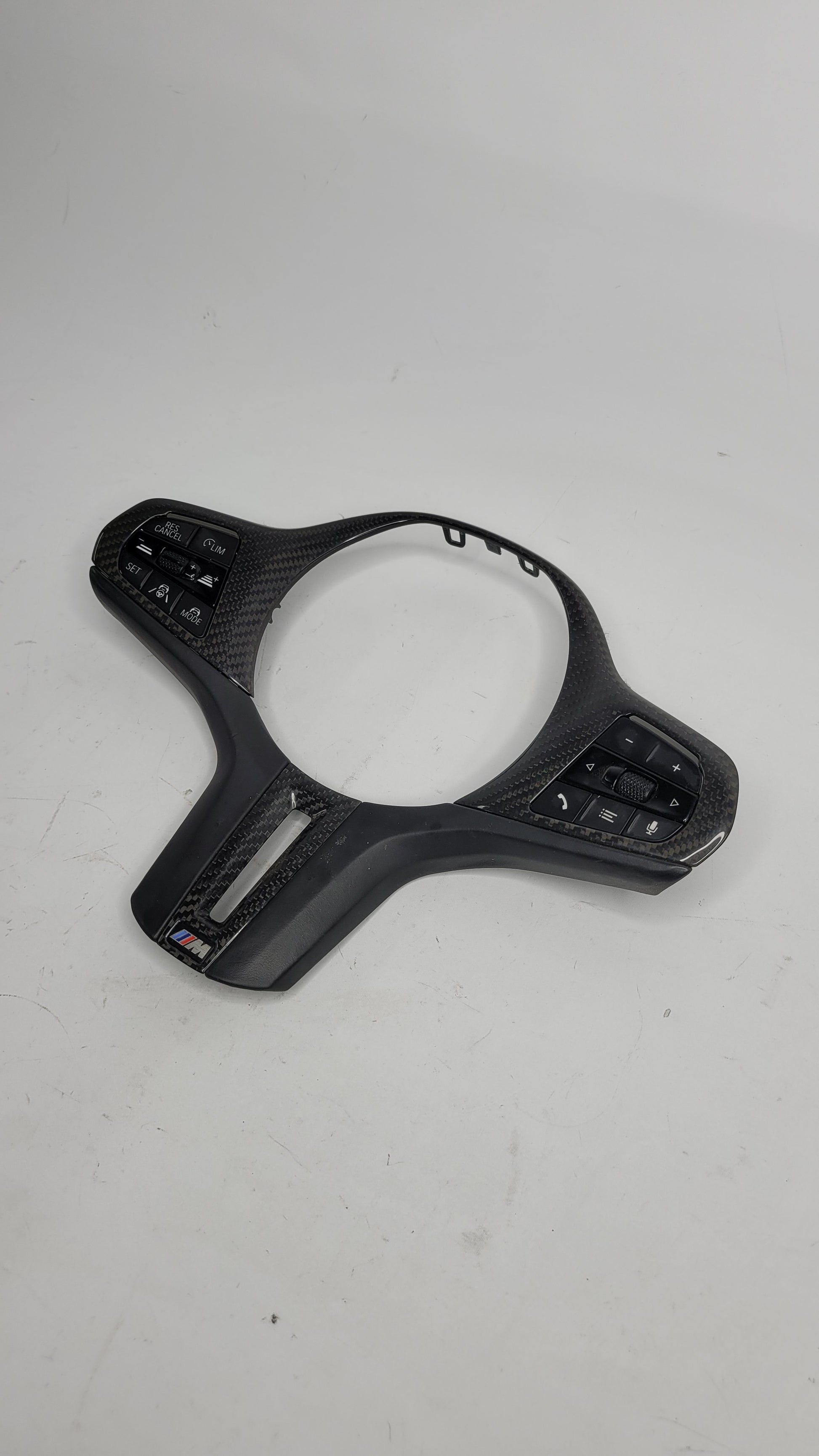 Carbon Steering Wheel Trim BMW M2 M3 M4 G87 G80 G82 With Steering Wheel Control Buttons - MPerformance.parts
