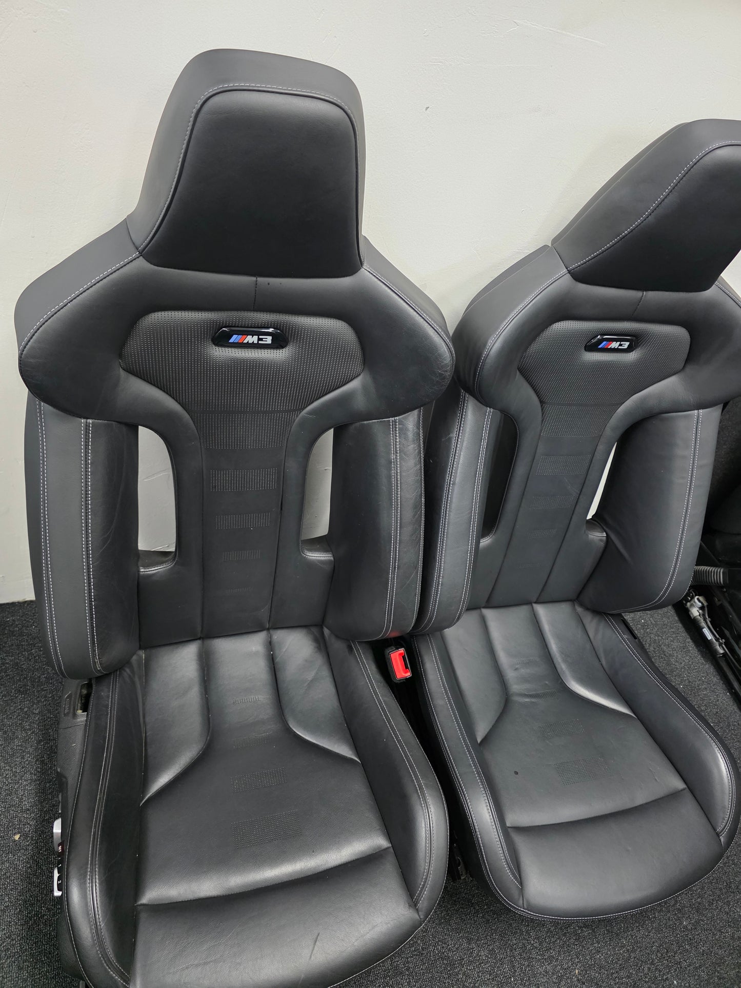 BMW F80 M3 Black Leather Seats - MPerformance.parts