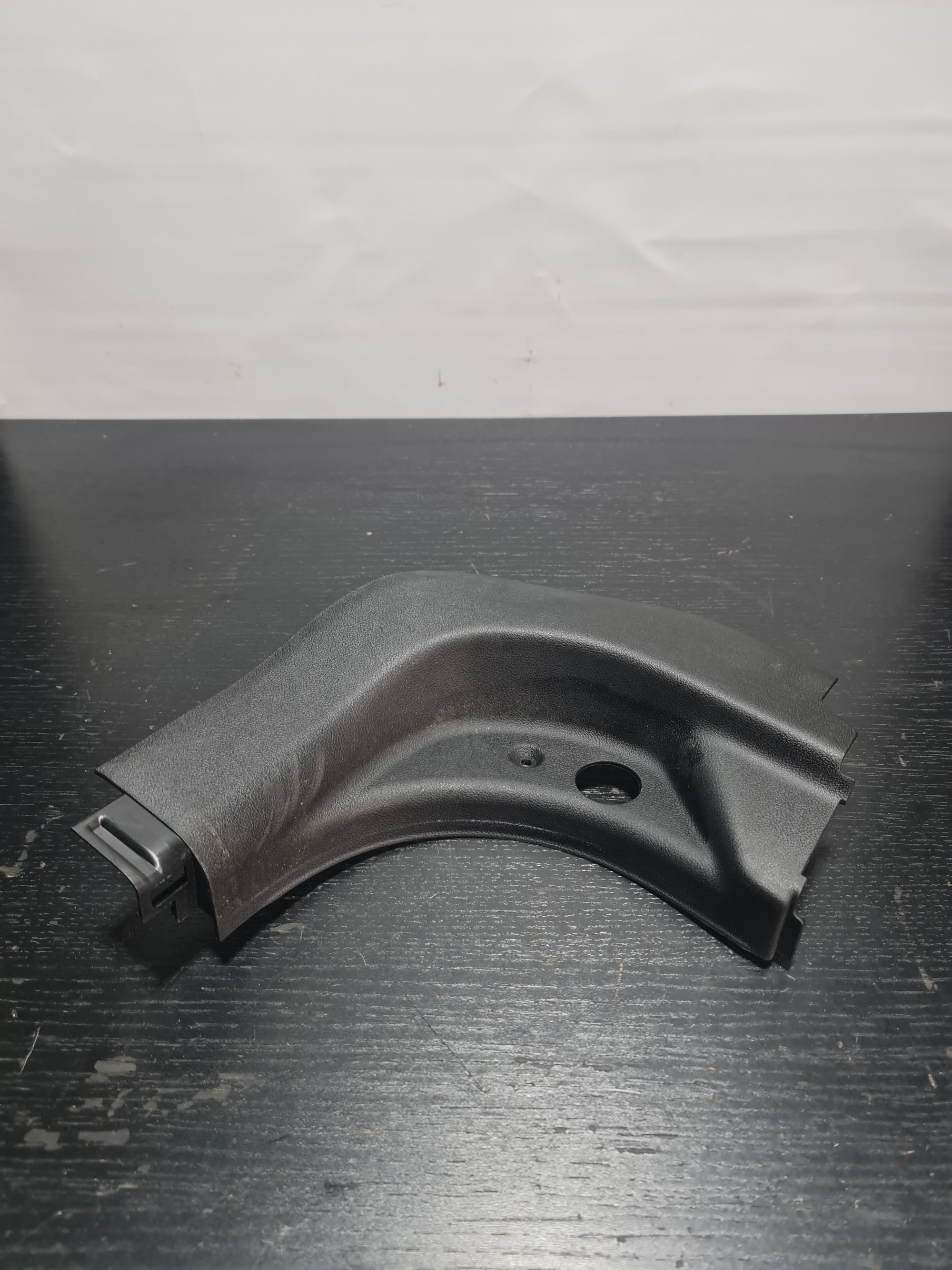 BMW 3 G80 right front RHD A-Pillar bottom panel cover from MPerformance.parts, showing the black plastic component.