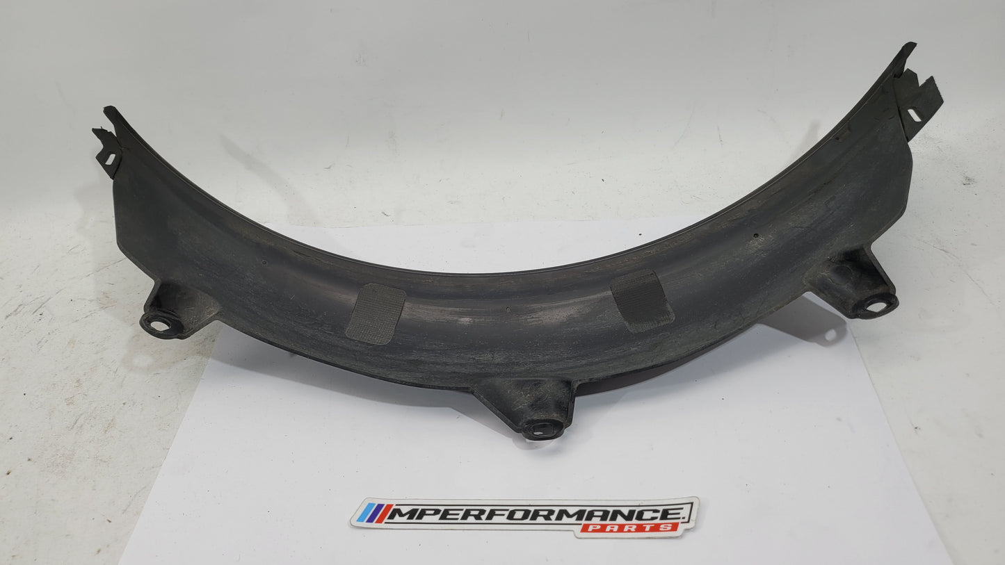 BMW M3 G80 G81 rear left driver side wheel arch trim flaring, black plastic fender arch guard, fits MPerformance.parts 8084071