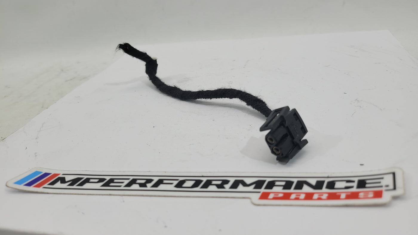 BMW wiring cable plug connector terminal, 2 pole, MPerformance.parts brand, showing the metal contacts and black plastic housing.