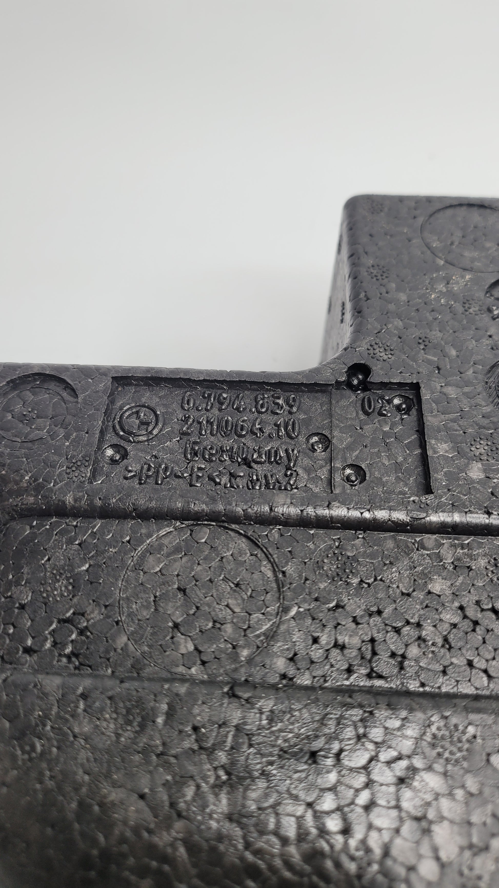 F80 BMW M3 LEFT ENERGY FOAM ABSORBER/IMPACT INSULATION COVER OEM 211064-10 - MPerformance.parts