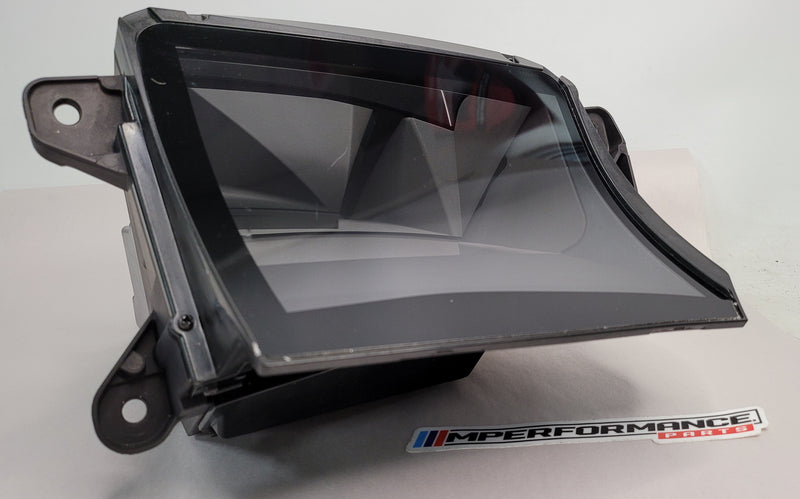 BMW 3 Series M3 Competition G80 2021 heads up display installed, showcasing dashboard projection and digital instrument panel.