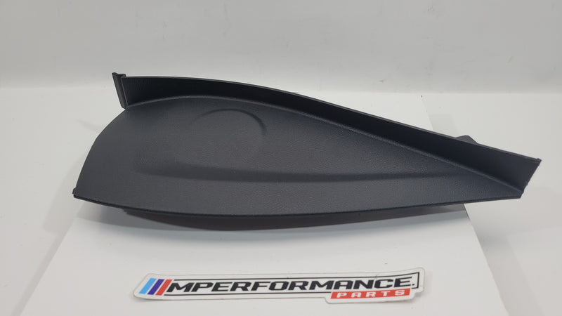 Black right dashboard trim panel for BMW G82 M4 by MPerformance.parts, showing textured finish and fitment details.