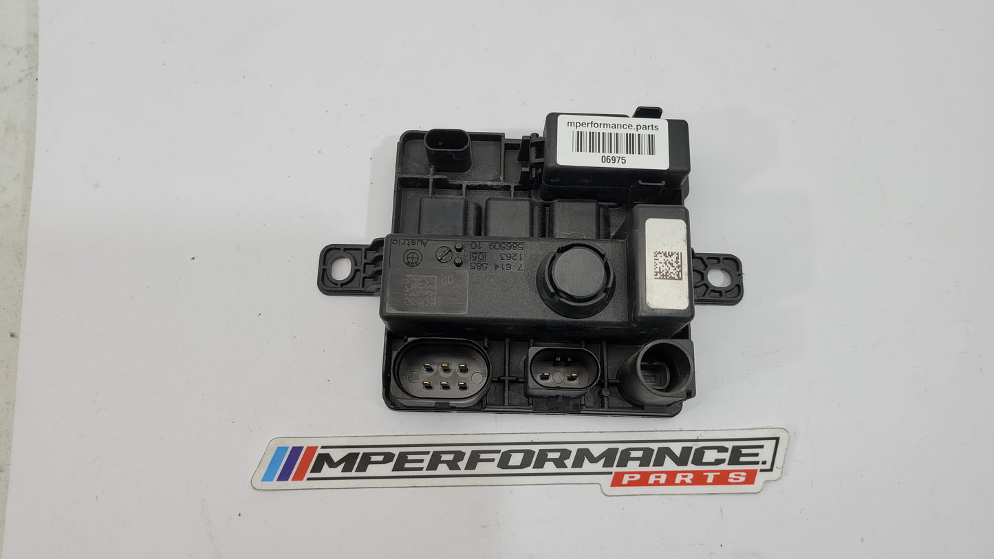 BMW F8x M3 M4 integrated supply module by MPerformance.parts, showing the black plastic component with mounting points.