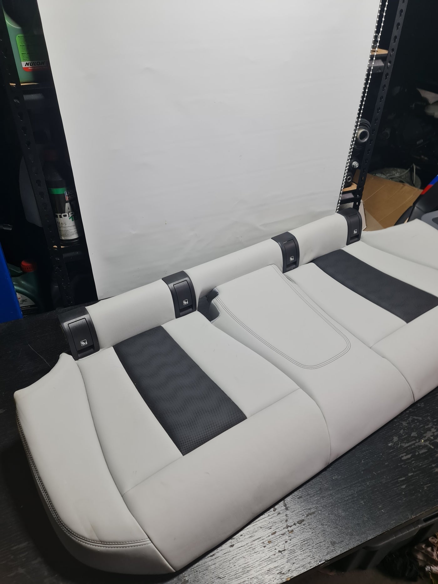 2023 BMW M3 COMPETITION XDRIVE G80 OEM SILVERSTONE LEATHER REAR SEAT ASSY - MPerformance.parts