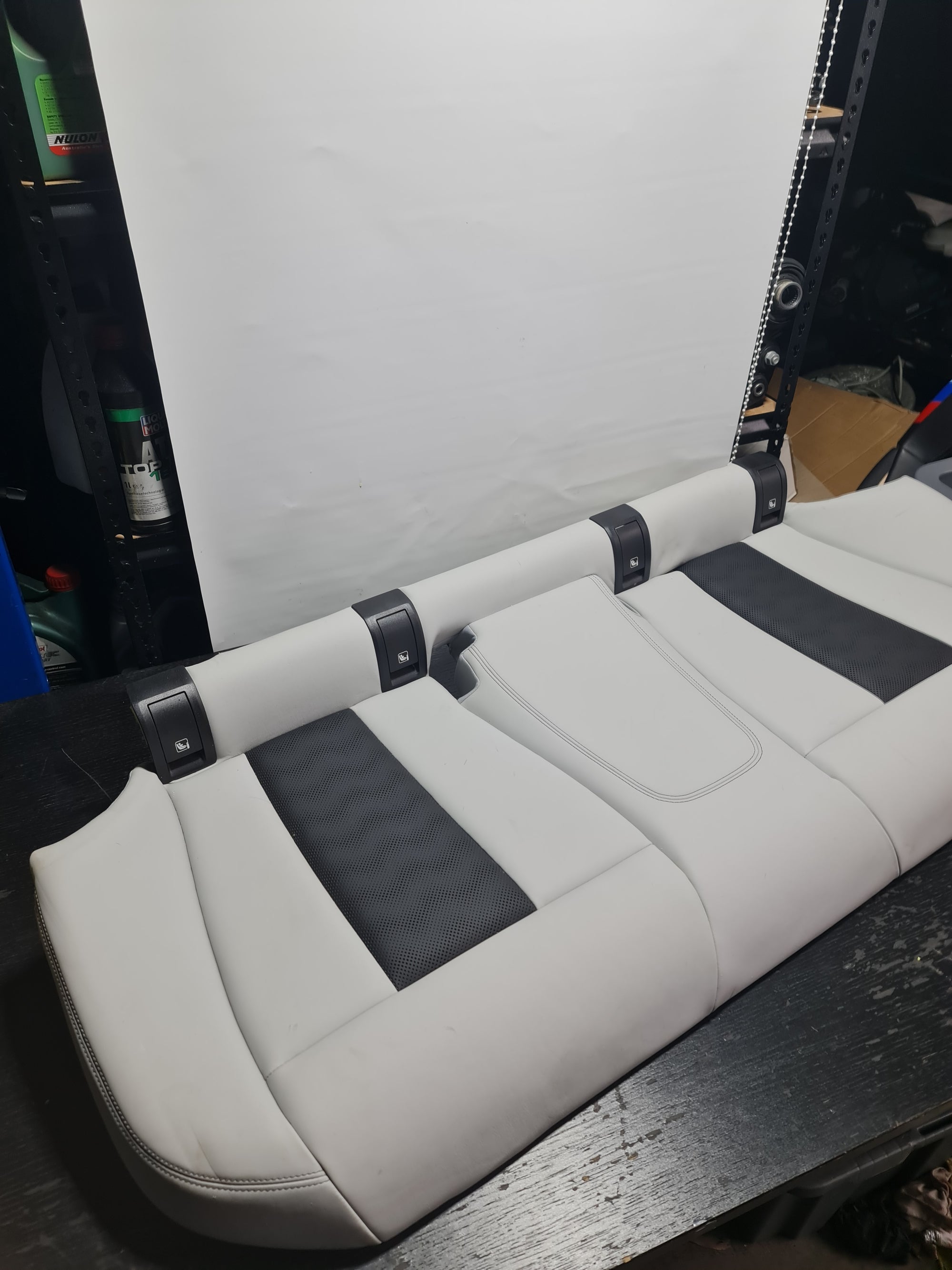 2023 BMW M3 COMPETITION XDRIVE G80 OEM SILVERSTONE LEATHER REAR SEAT ASSY - MPerformance.parts