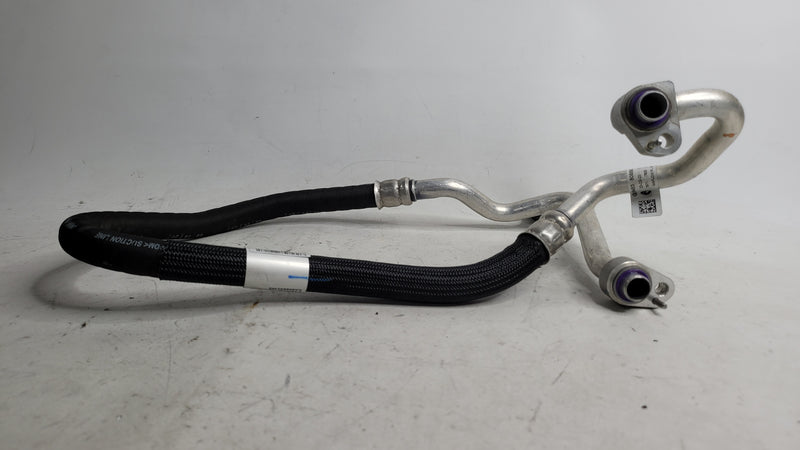 BMW 3 Series G80 M3 air conditioning pipe hose, genuine MPerformance.parts, showing the metal and rubber connector components.