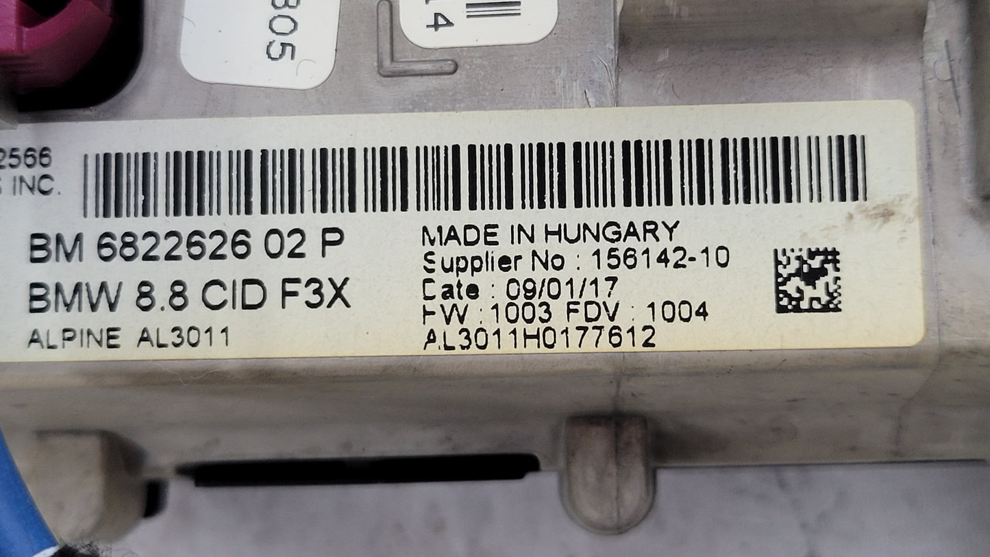 F30 F31 F32 F33 F36 F20 F22 F80 F82 M4 EVO SAT NAV SCREEN NAVIGATION MONITOR 6822626