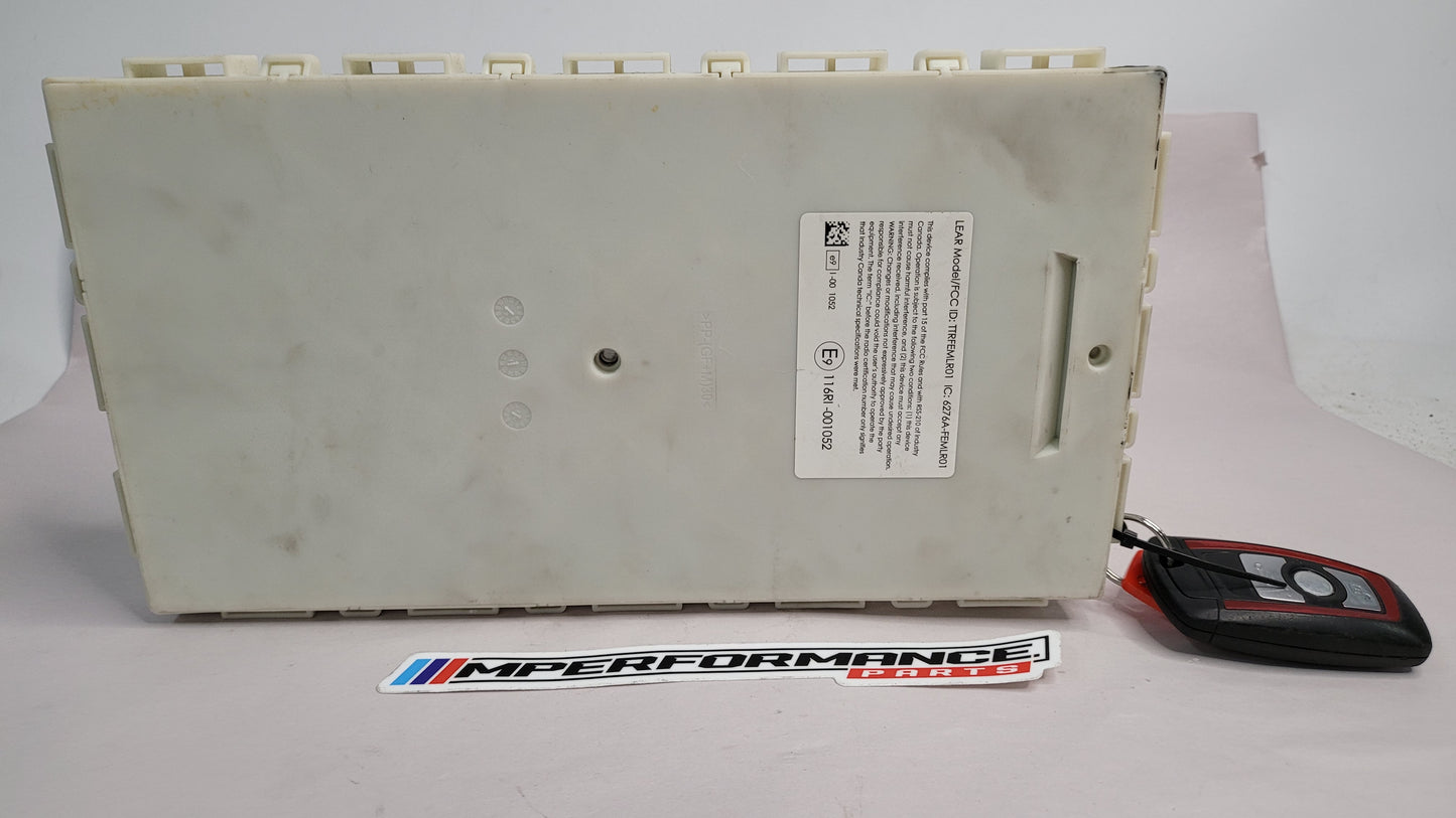 BMW F20 F21 F30 F31 F32 F80 Body Control Comfort Module Unit FEM ECU LR01 + key 9286110 - MPerformance.parts