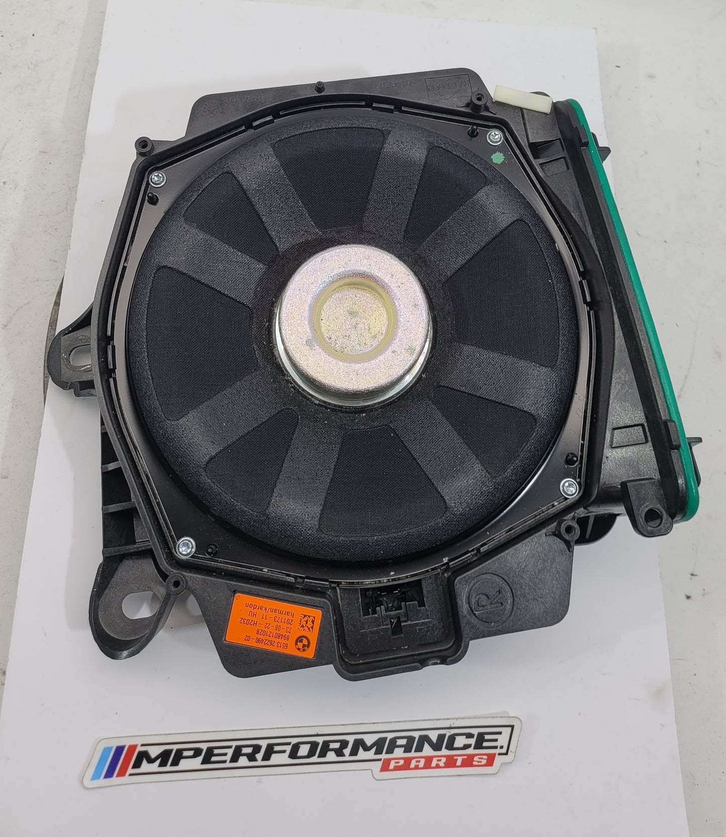 BMW G8x M3 M4 M2 Harman Kardon right subwoofer bass speaker for enhanced audio, part number 2622490.
