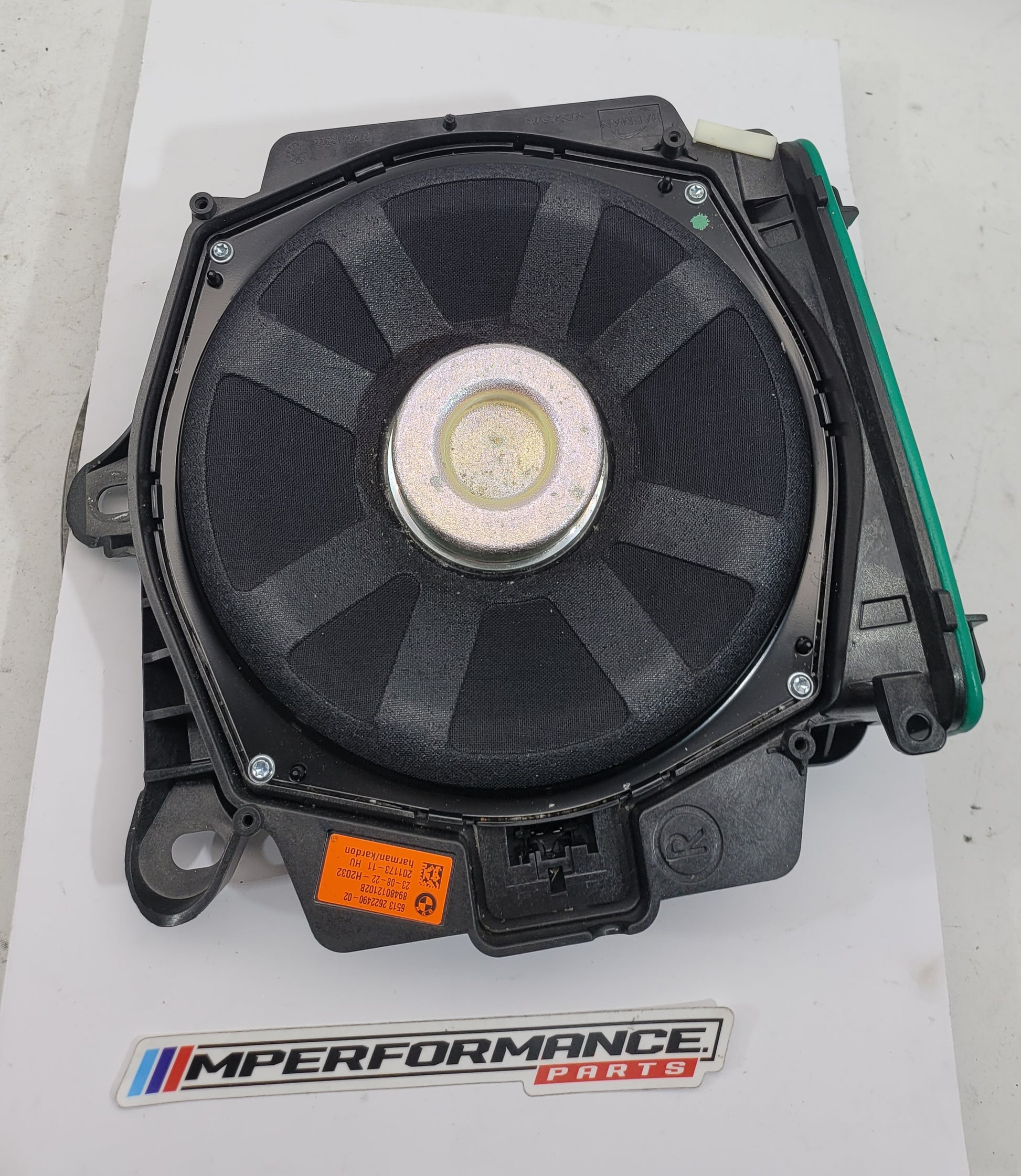 BMW G8x M3 M4 M2 Harman Kardon right subwoofer bass speaker for enhanced audio, part number 2622490.
