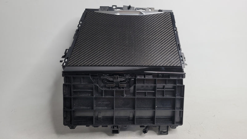 BMW 3 Series G80 G21 and 4 Series G22 G23 M3 front center console storage compartment with WCA/NFC features, black finish.
