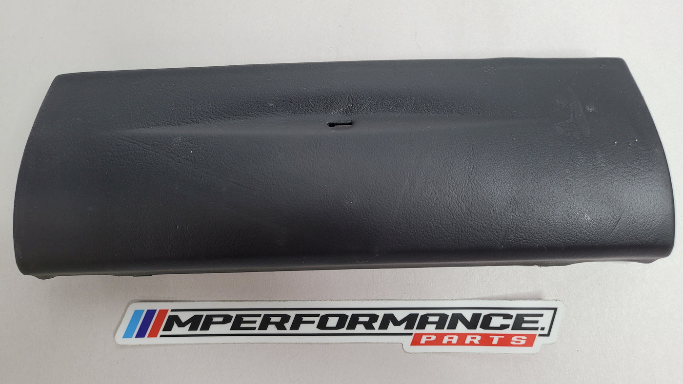 BMW MPerformance.parts leather center stack bottom trim for 51458062561 model, showing the textured black leather finish.