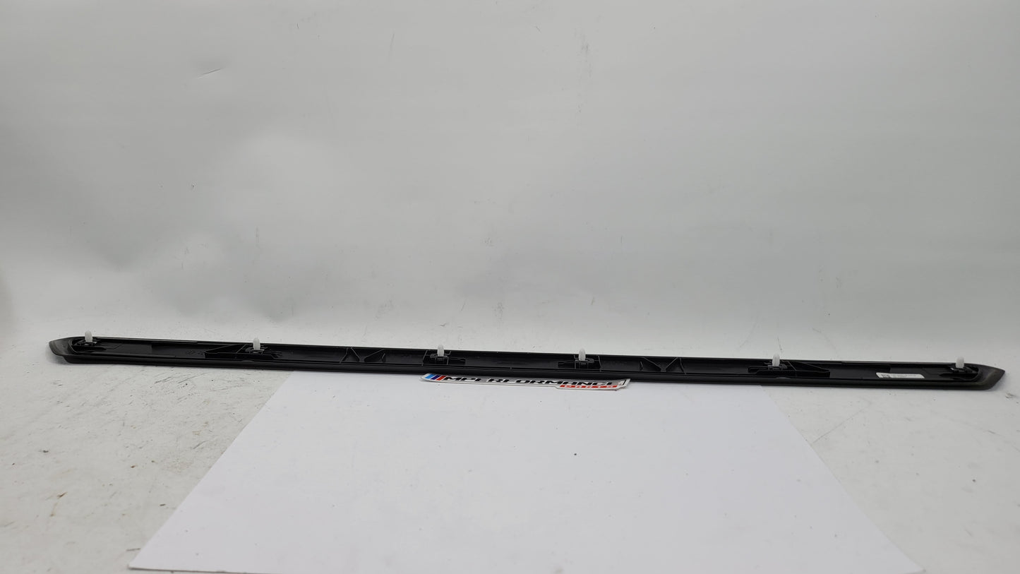 BMW M2 Competition F87 door sill scuff plate, left or right side, black with MPerformance.parts branding visible.