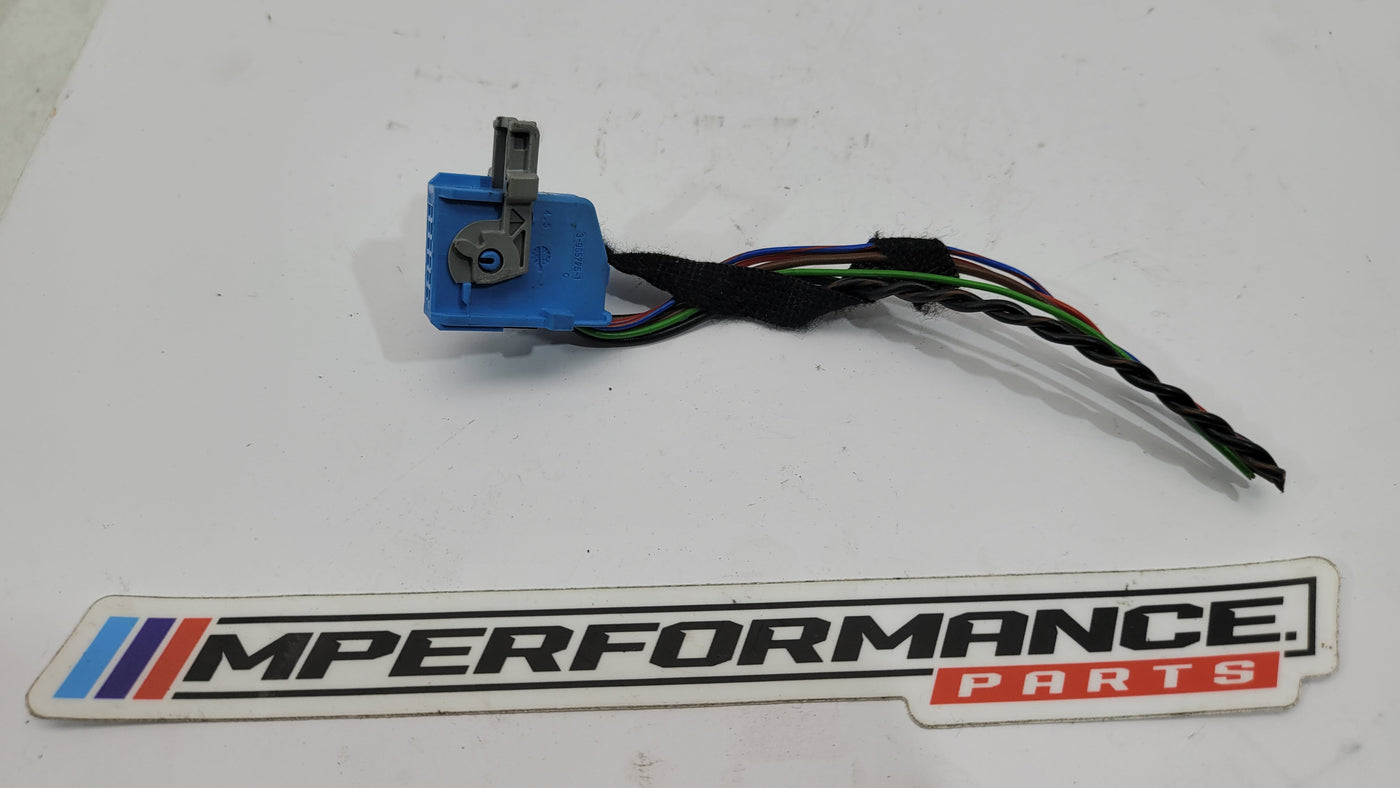 BMW wiring connector 3-967415-1 from MPerformance.parts, showing a close-up of the black plastic connector with metal pins.