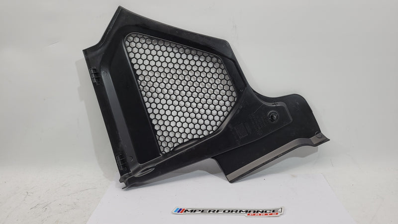 BMW M3 M4 G80 G82 G83 scuttle cover panel trim cover on the left side, made by MPerformance.parts for vehicle interior enhancement.