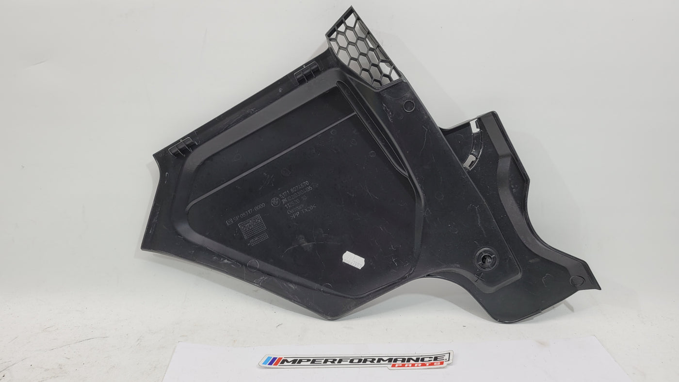 BMW M3 M4 G80 G82 G83 right side scuttle cover panel trim, MPerformance.parts for enhanced vehicle interior styling.