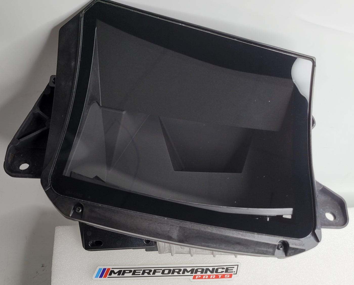 BMW 3 Series G20 G21 G26 G80 G82 head up display HUD for MPerformance.parts, showing the transparent display screen in a car interior.
