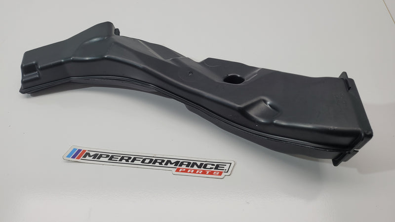 G82 water drain channel LH by MPerformance.parts, showing the black metal drain channel with mounting clips for BMW G82 model