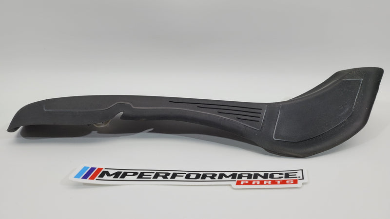 BMW 3 G20 G28 G80 rear left tailgate light trim by MPerformance.parts, showing the sleek, shiny exterior component.