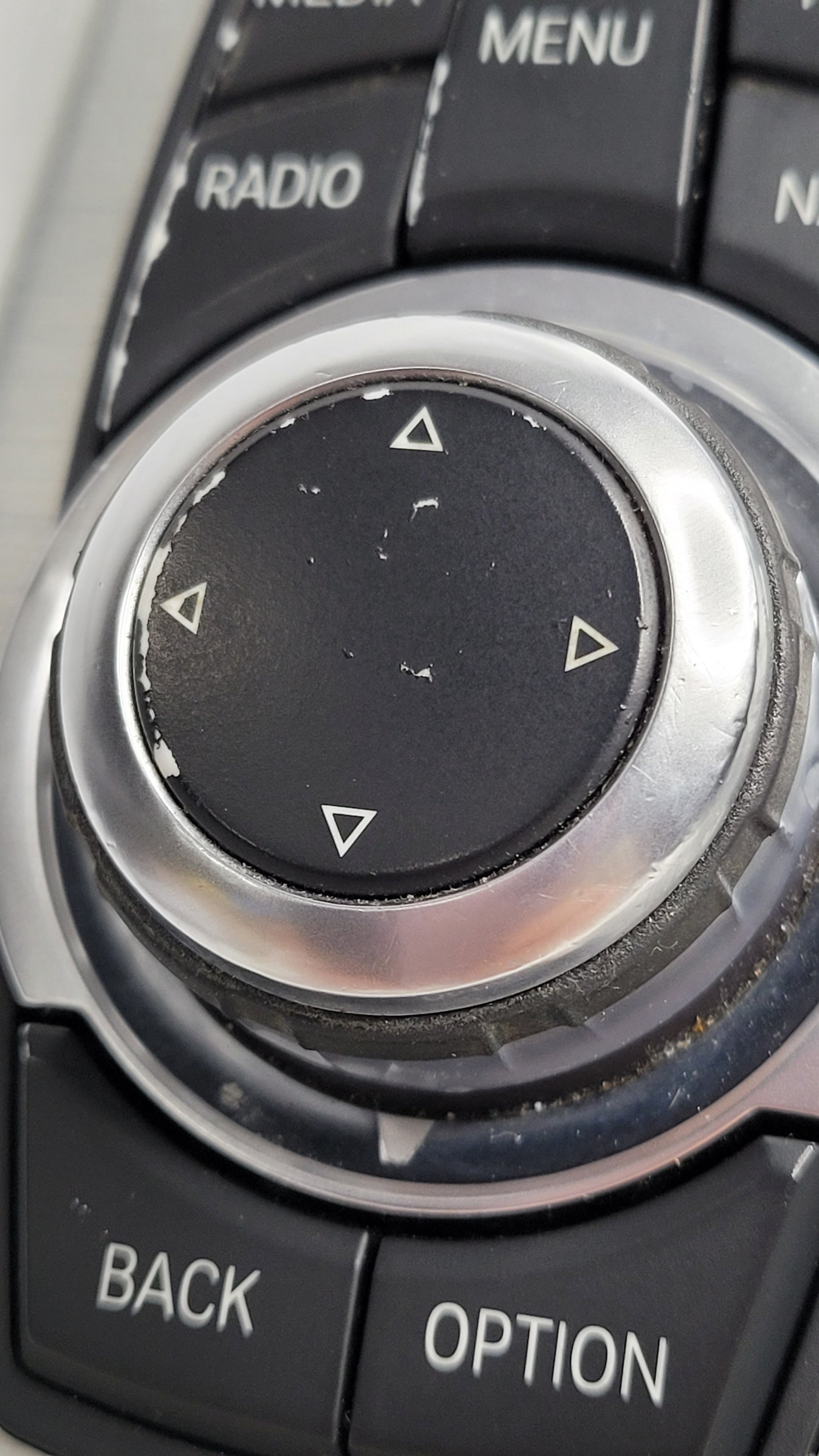 9267955 11-17 BMW 3 Series iDrive Media Navigation Controller Switch Knob With Brushed Metal Trim - MPerformance.parts