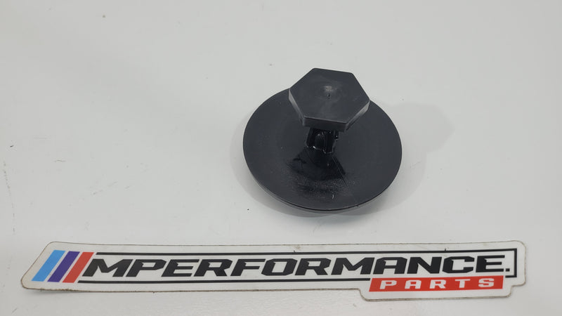 BMW G80 M3 rear deck shelf package tray bracket mount by MPerformance.parts, showing the metal bracket with mounting points.