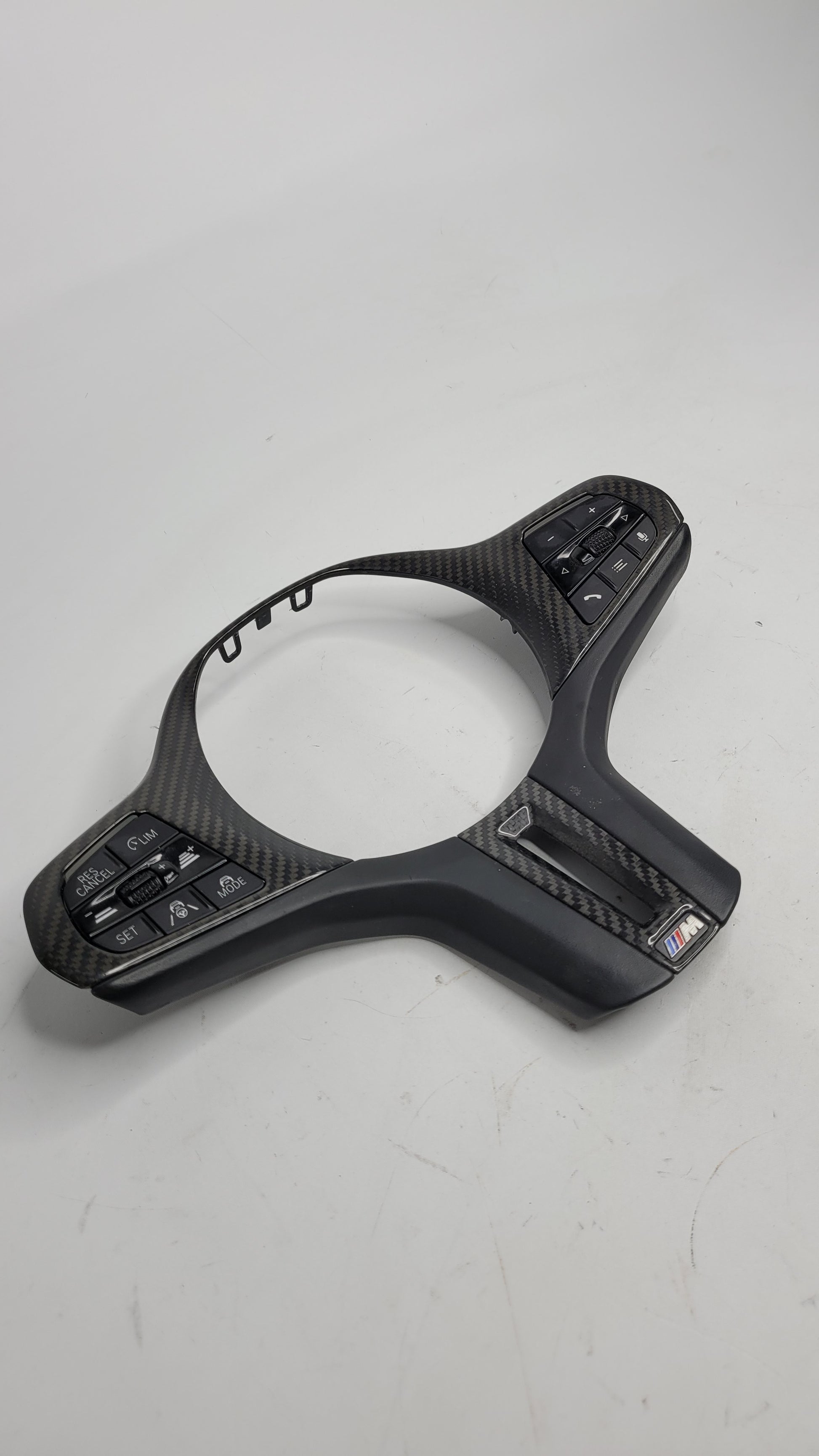 Carbon Steering Wheel Trim BMW M2 M3 M4 G87 G80 G82 With Steering Wheel Control Buttons - MPerformance.parts