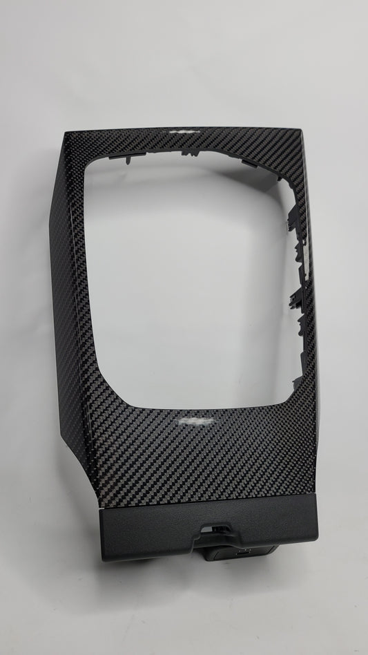 BMW M3 G20 G80 G82 G83 Carbon Fiber Center Console Trim Shifter Bezel With USB Port - MPerformance.parts