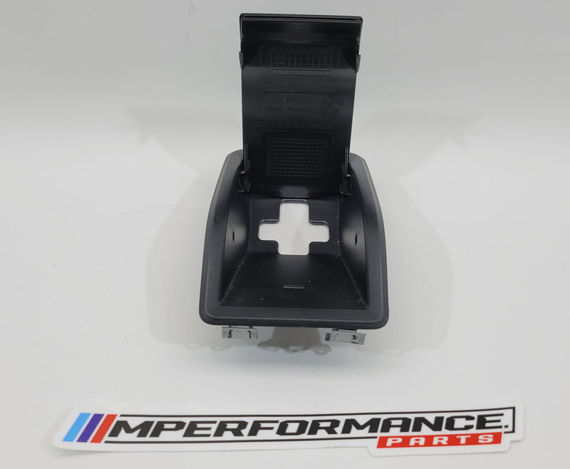 MPerformance.parts G8x child seat anchor cover, protective accessory for BMW G8x series, shown on car seat anchor area.