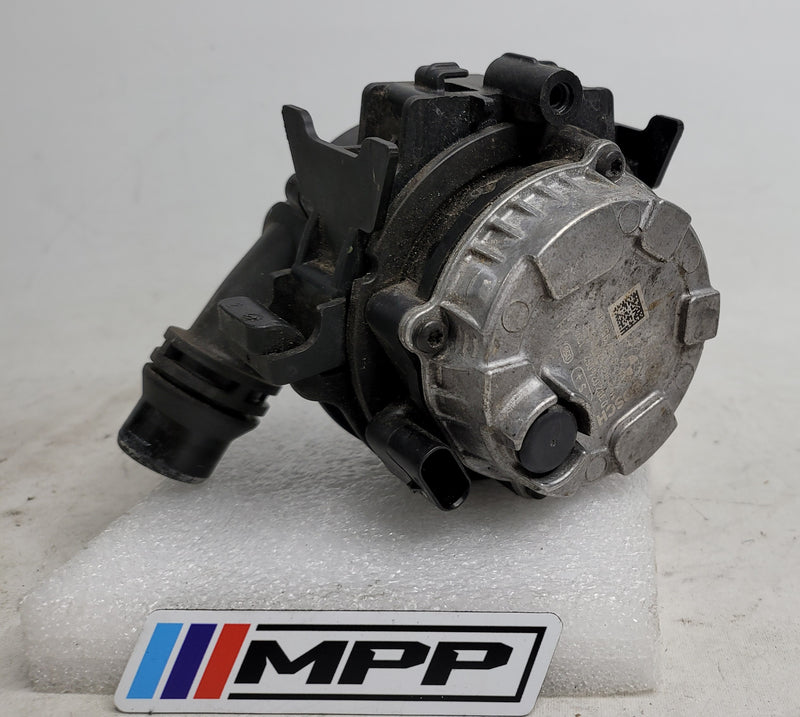 BMW 1 2 3 4 F20 F22 F30 F32 F36 B48 B58 auxiliary electric coolant pump by MPerformance.parts, showing the pump component.