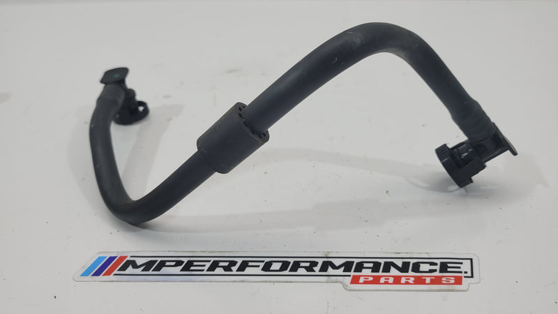 BMW G87 M2 G80 G81 M3 G82 G83 M4 fuel tank breather pipes lines by MPerformance.parts, showing the metal and rubber hose components.