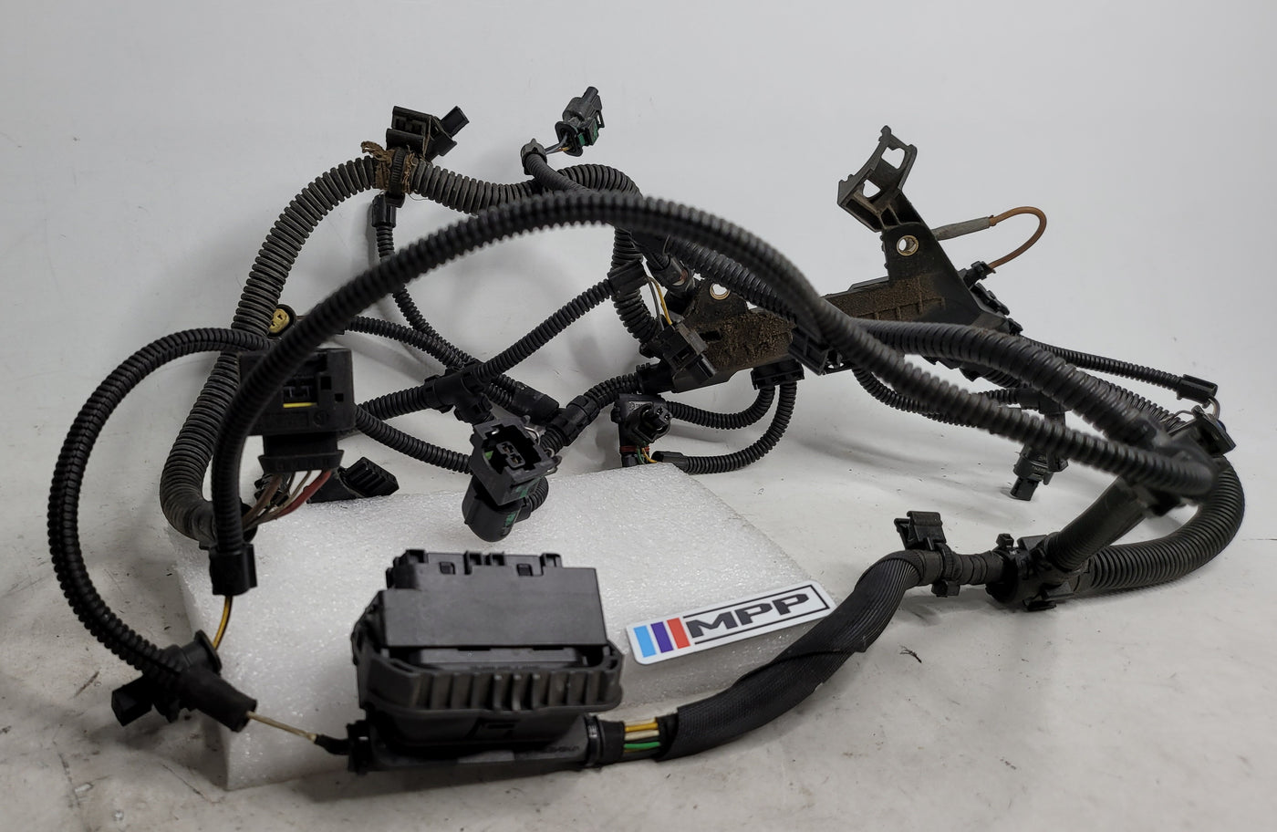 BMW 428i 328i 228i F30 F32 F36 N20 engine wiring harness by MPerformance.parts, showing the wiring and connectors.