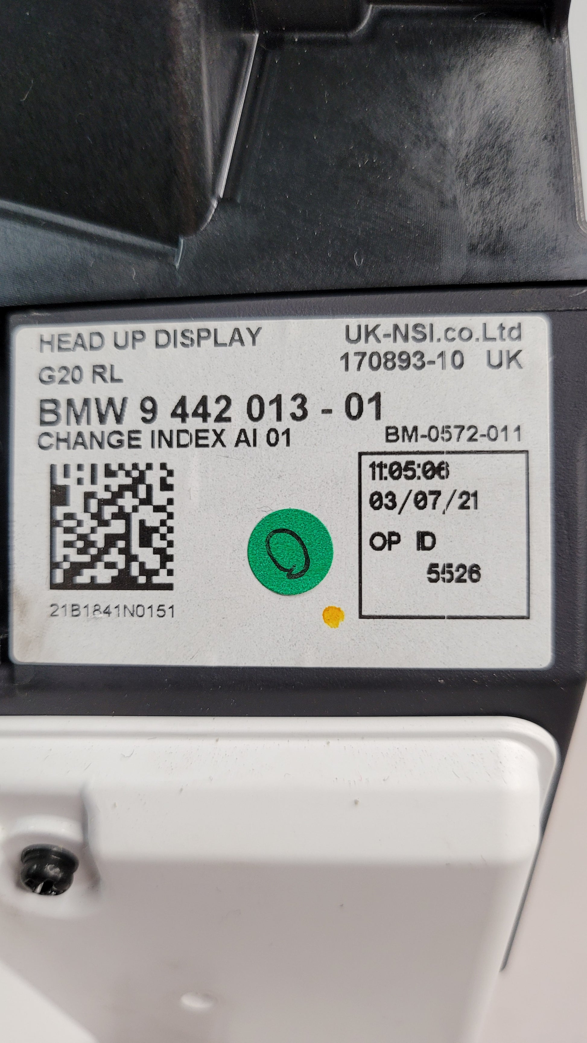 BMW M3 G80 SERIES Windscreen Heads Up Display Unit 2018-2023 9442013 - MPerformance.parts