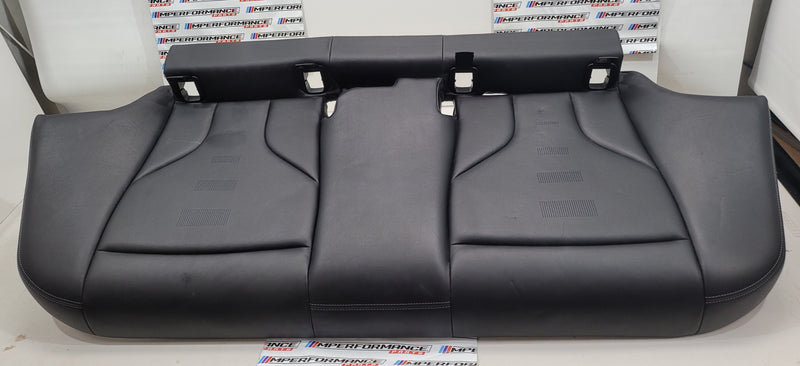 F80 M3 Merino rear seat lower bottom cushion bench in black leather, designed for BMW F80 M3 interior replacement.
